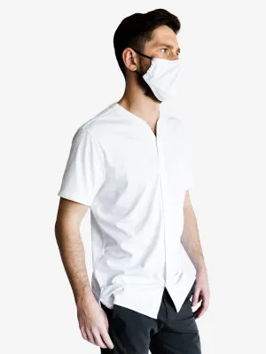 1.0 Collarless Future Short Sleeve - White