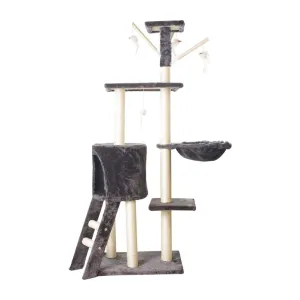 5-Level Plush Cat Tree Condo with Hammock & Cave, Floofi