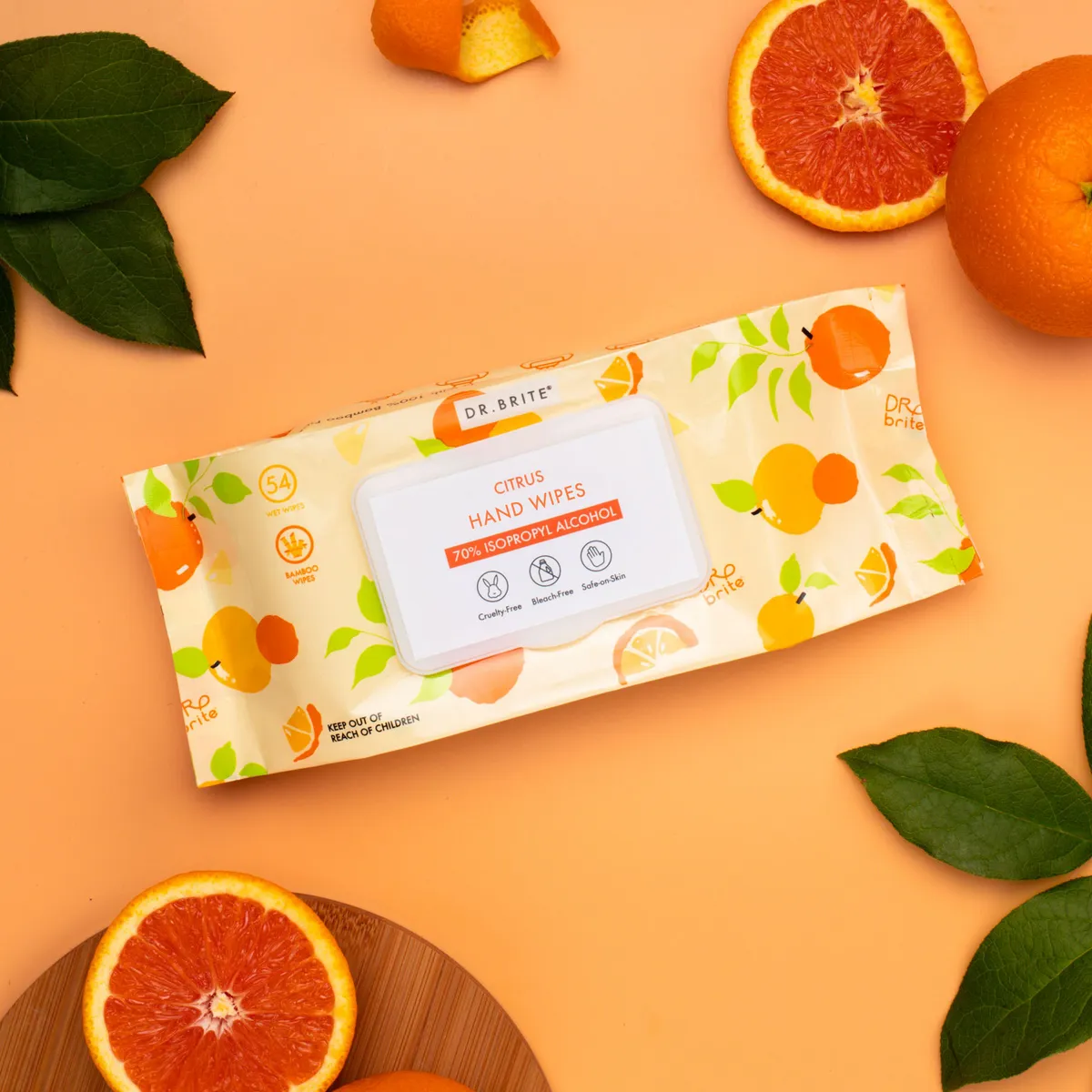 9 PACK - Citrus Hand Wipes