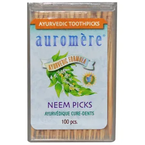 AUROMERE - Ayurvedic Neem Picks - 100 Pieces