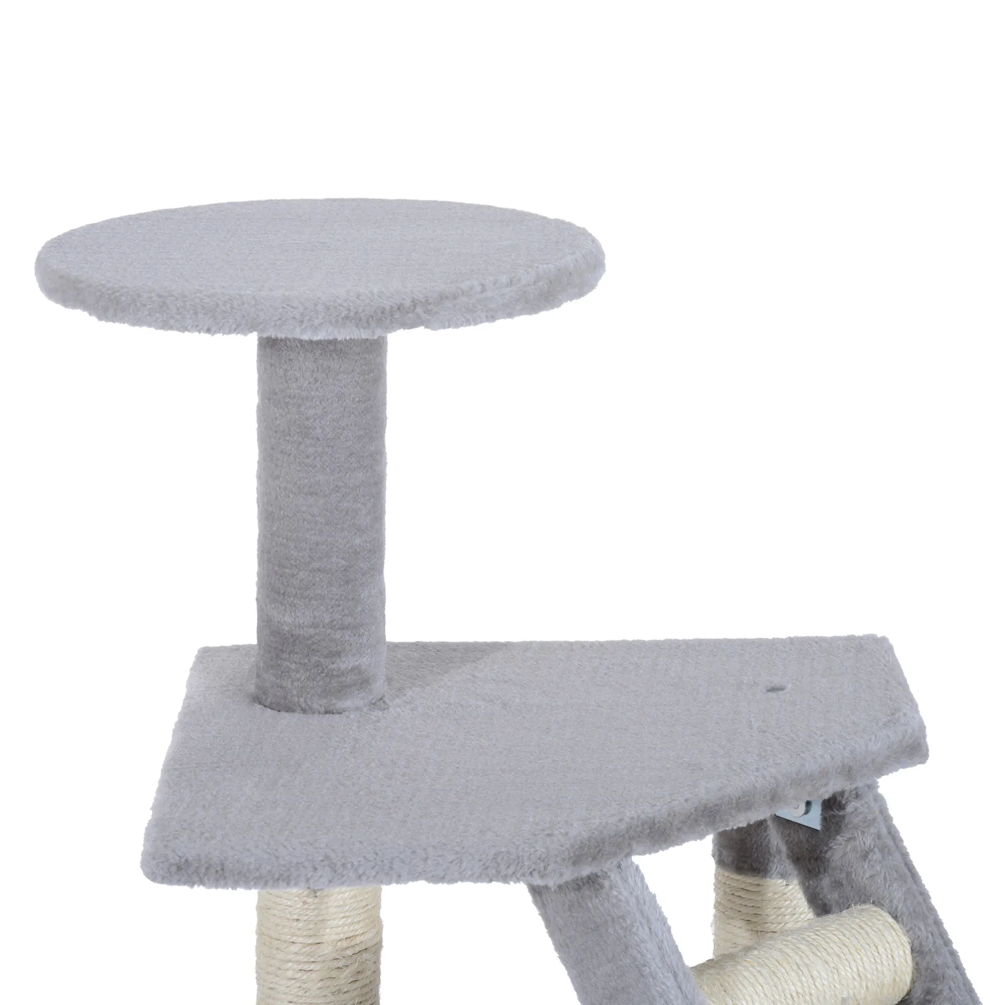 Cat Tree for Indoor Cats Kitten Scratching Post Scratch Scratcher Climb Activity Center Play House Pet Furniture 125cm (Grey)