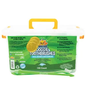 Dual Ended Long Toothbrushes 100 Pack - (Case of 18)