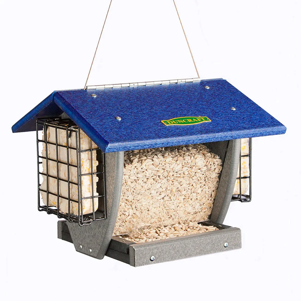 Duncraft Cardinal Shield Hopper & Suet Feeder