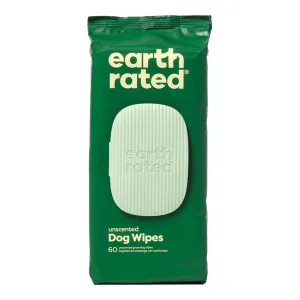 Earth Rated Unscented Dog Wipes 60ct