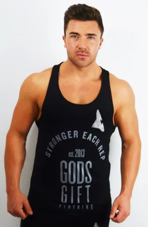 GG EST 2013 Racer Back Gym Vest - Black