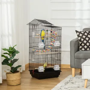 Highrise 100cm Bird Cage Hanging Black by Pawhut