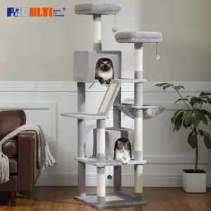 Large Cat Tree Tall Cat Tower for Indoor Cats Multi-Level