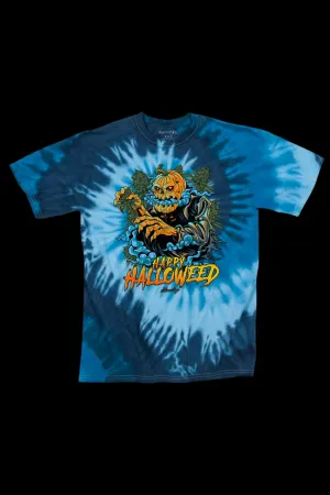 StonerDays Happy Halloweed Blue Tie Dye T-Shirt