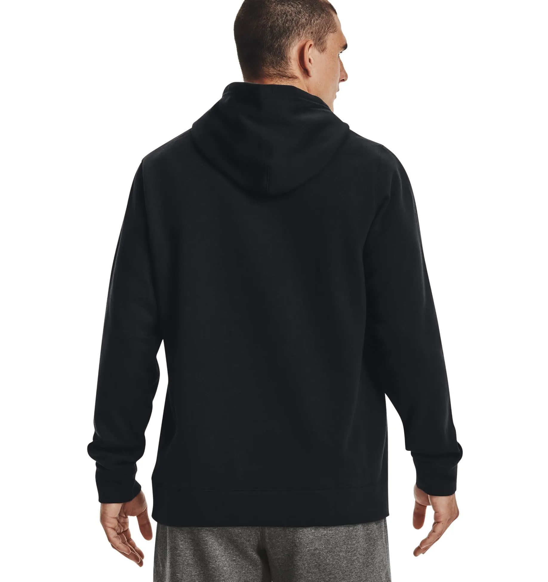 Under Armour Men's Hustle Fleece Hoodie XXL Black