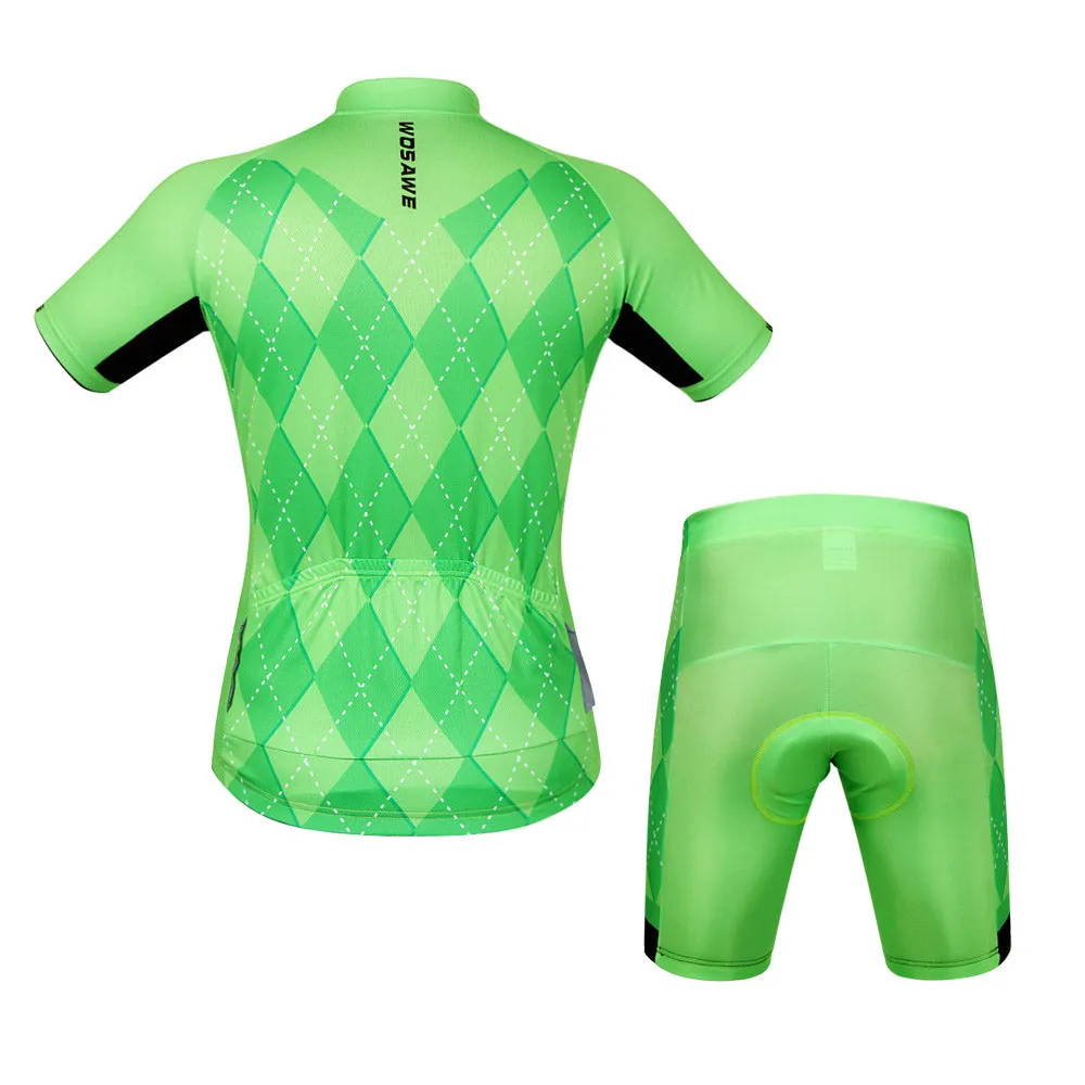 Unisex Breathable Comfortable Short Sleeve Cycling Clothing Set